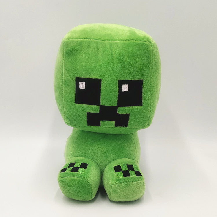 My world plush toys Ender Dragon Turtle Sitting Creeper Zombie Parrot Doll Dolphin Salamander Doll