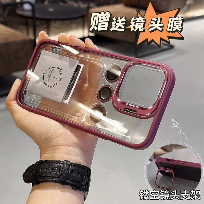 Lens cover bracket suitable for iPhone 12 series phone case transparent high-end iPhone 11 series phone cases