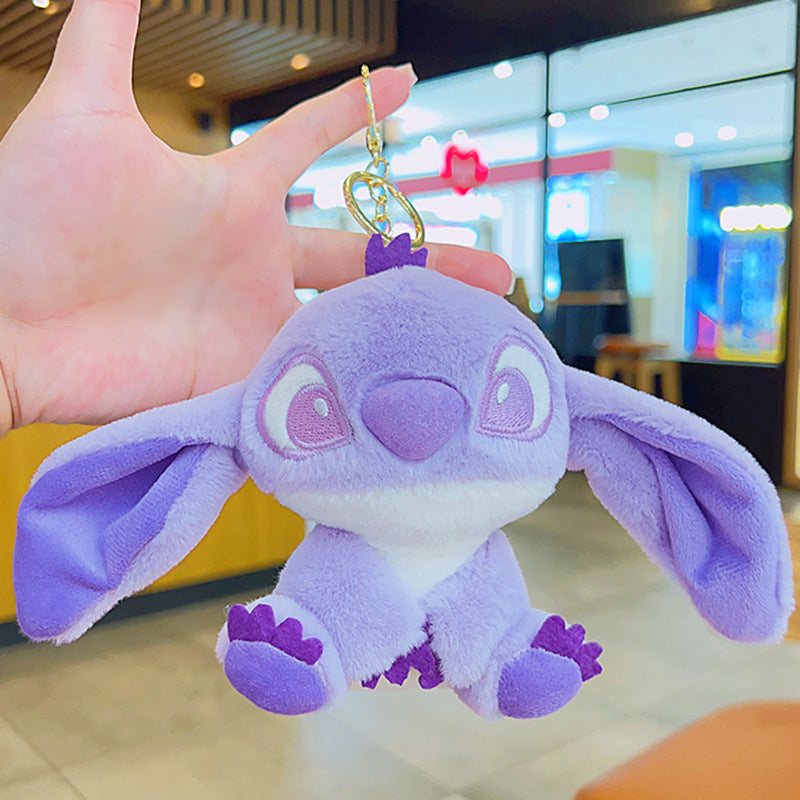 Cartoon Kuromi Plush Keychain Cute Schoolbag Pendant Keychain Pendant Boutique