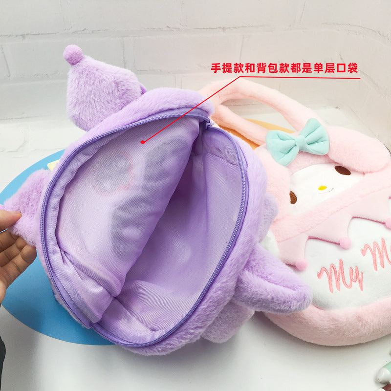 Hot sales Sanrio HelloKitty Kuromi Melody Plush bags