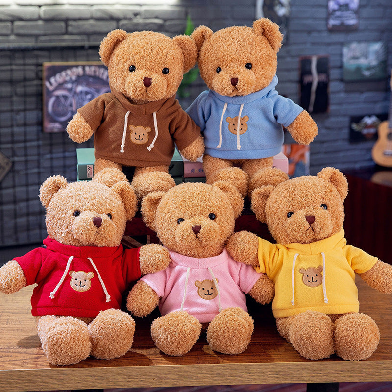 Teddy bear doll wholesale sweater plush toy pillow cloth doll wedding gift Valentine's Day gift