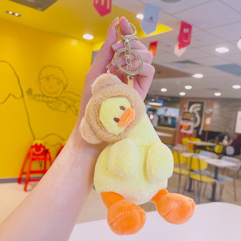 Cartoon Kuromi Plush Keychain Cute Schoolbag Pendant Keychain Pendant Boutique