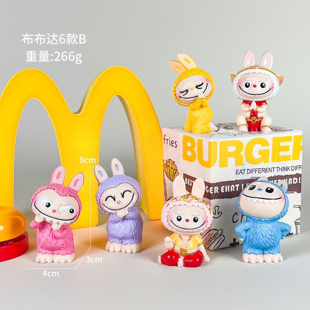 Sonny Angel figure car phone sticker cheek support blind box set decoration Cupid trendy play anime