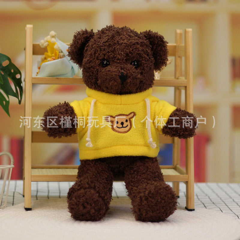 Teddy bear doll wholesale sweater plush toy pillow cloth doll wedding gift Valentine's Day gift