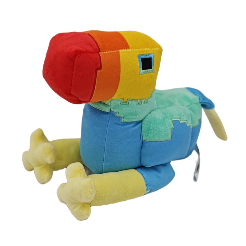 My world plush toys Ender Dragon Turtle Sitting Creeper Zombie Parrot Doll Dolphin Salamander Doll