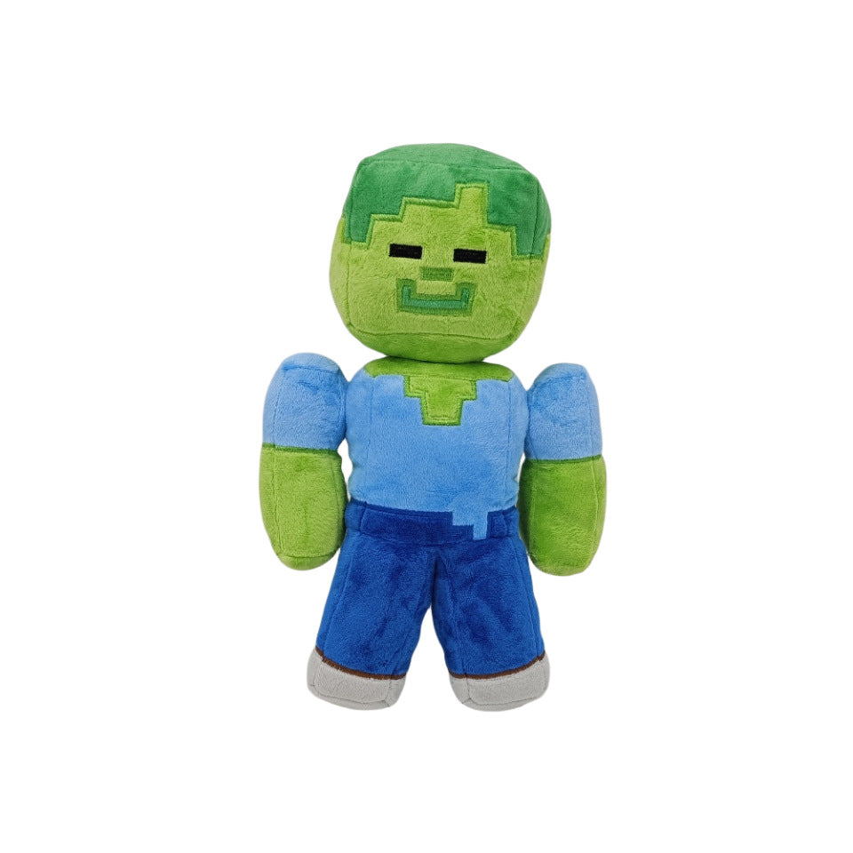 My world plush toys Ender Dragon Turtle Sitting Creeper Zombie Parrot Doll Dolphin Salamander Doll