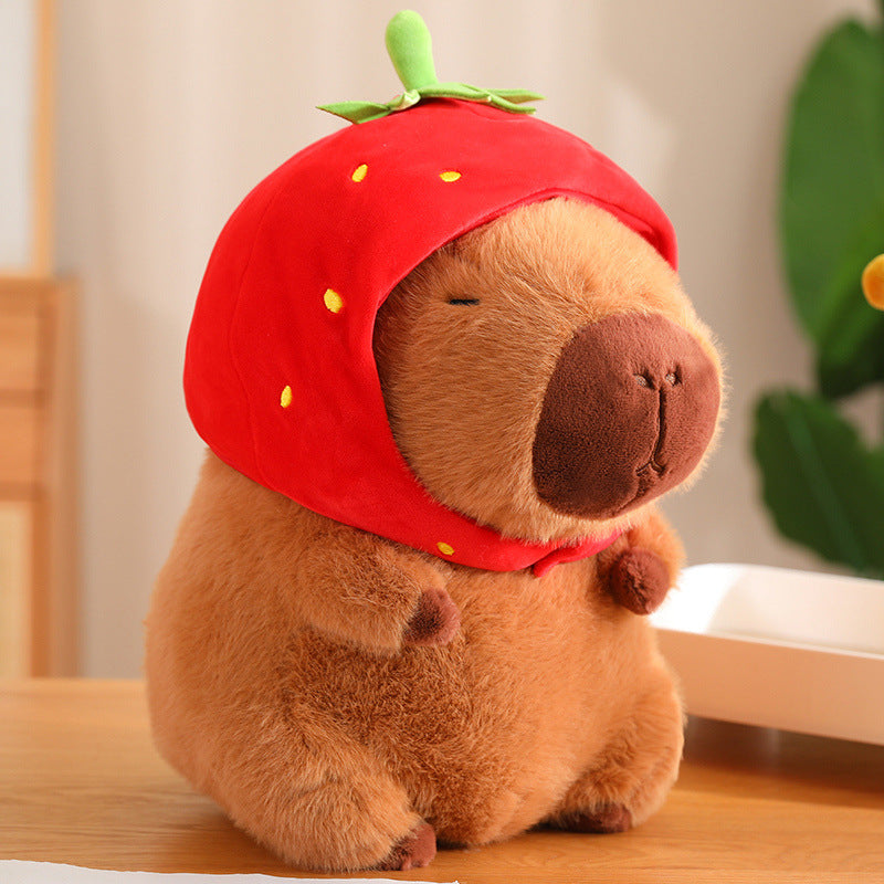 French fries capybara doll plush toy turtle capybara doll doll ugly cute doll birthday gift girl