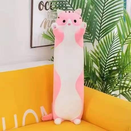 Hot sale plush toys long cat pillow doll cute kitten rag doll wholesale
