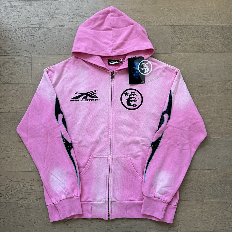 American fashion brand hooded loose men's hooded sweatshirt foreign trade street casual jacket women's hoodie suit