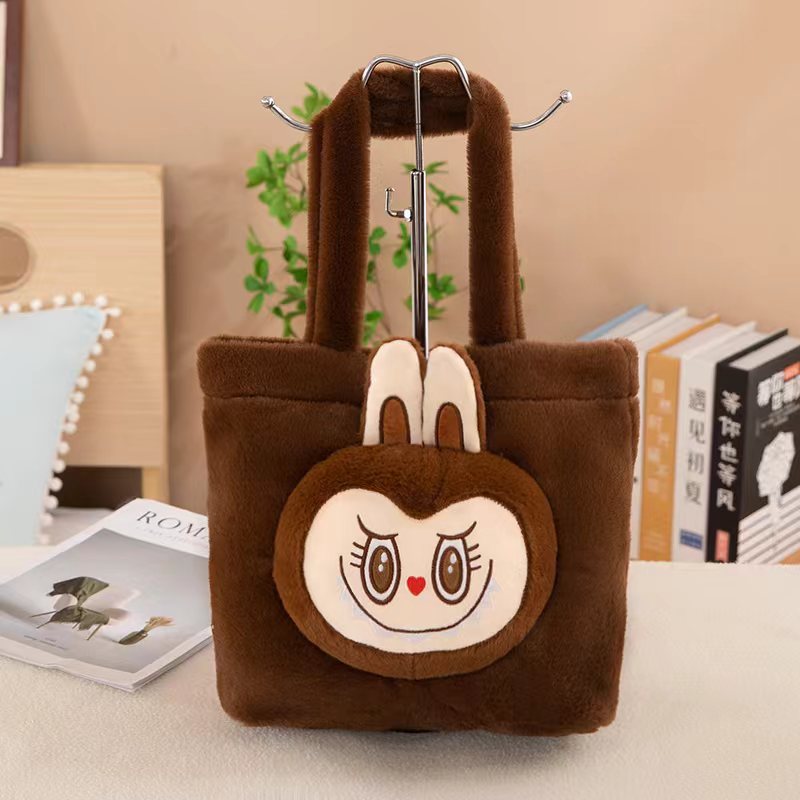 Labubu messenger bag labubu cartoon backpack coin purse children's female plush bag