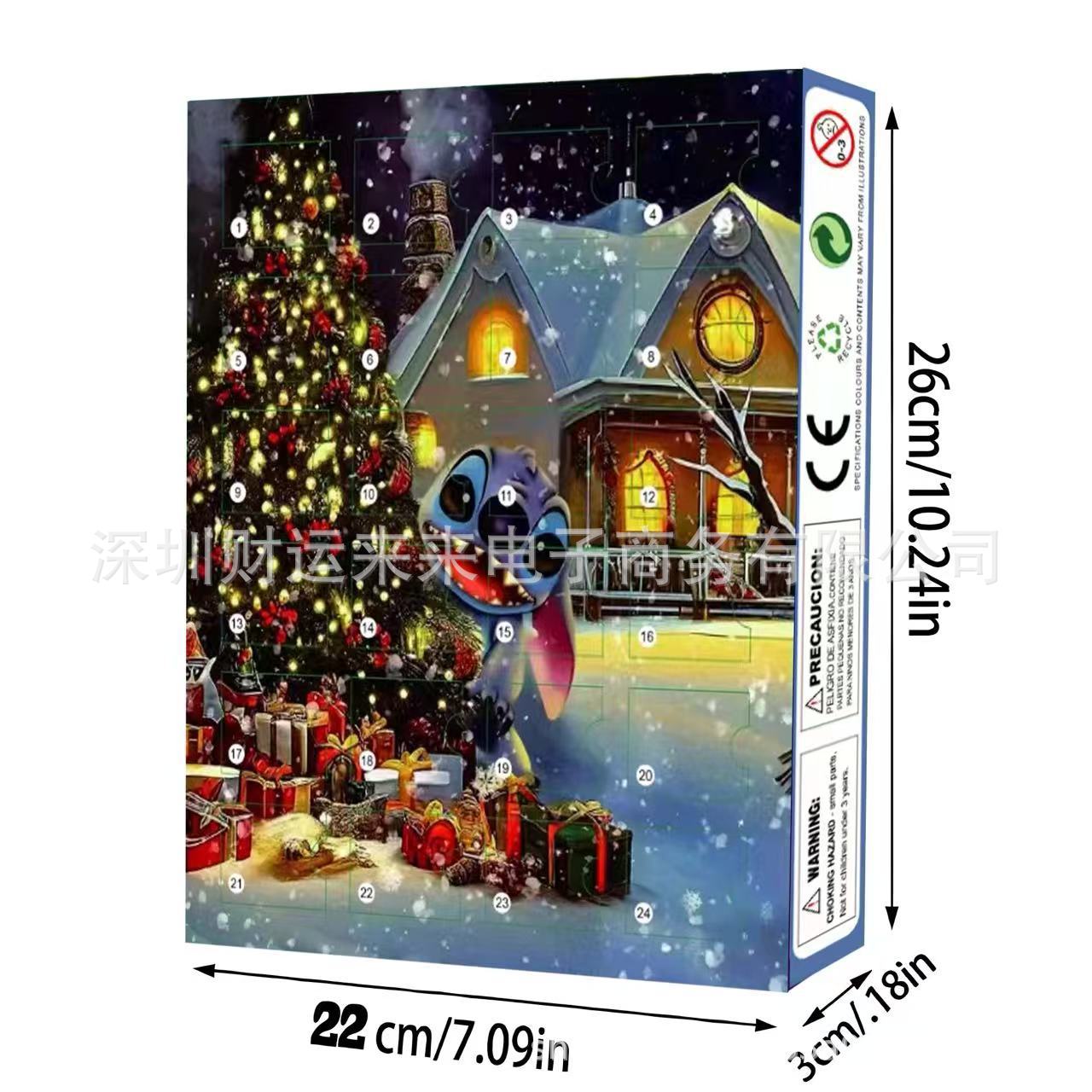 2025 Christmas Advent Calendar Lilo & Stitch Blind Box 24-day Countdown