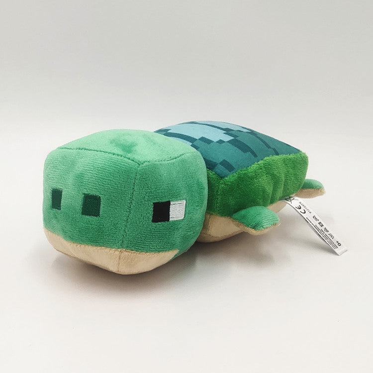 My world plush toys Ender Dragon Turtle Sitting Creeper Zombie Parrot Doll Dolphin Salamander Doll