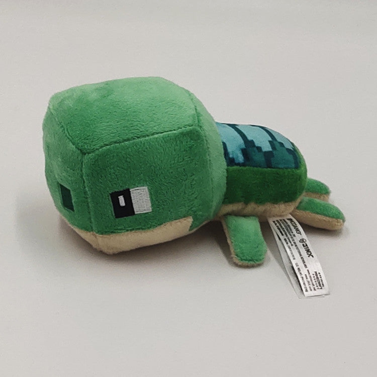 My world plush toys Ender Dragon Turtle Sitting Creeper Zombie Parrot Doll Dolphin Salamander Doll