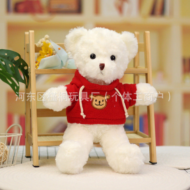 Teddy bear doll wholesale sweater plush toy pillow cloth doll wedding gift Valentine's Day gift