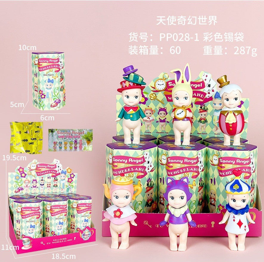 Sonny Papa Angel Figure Car Phone Sticker Cheek Support Blind Box Set Decorations