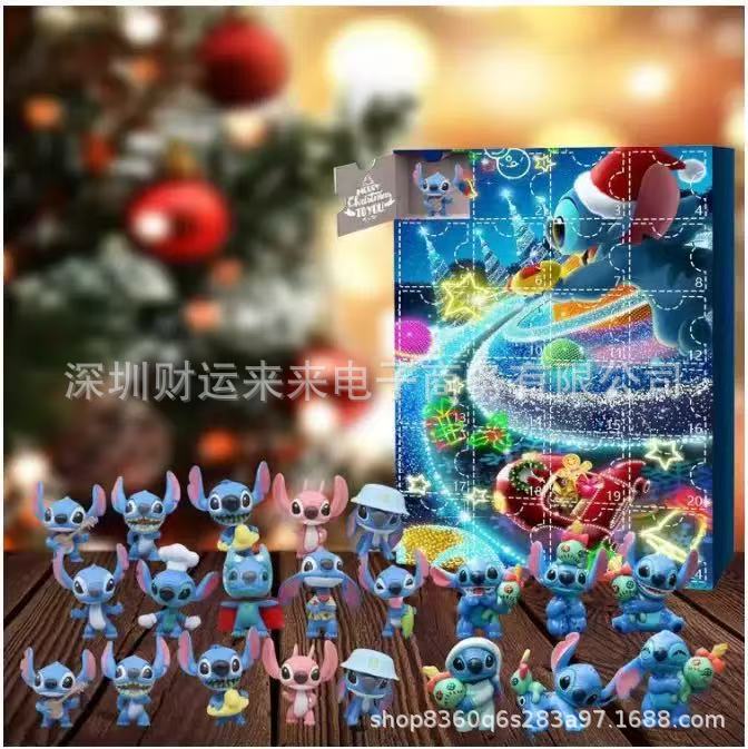 2025 Christmas Advent Calendar Lilo & Stitch Blind Box 24-day Countdown