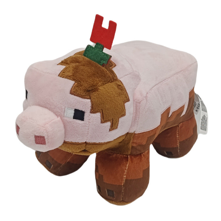 My world plush toys Ender Dragon Turtle Sitting Creeper Zombie Parrot Doll Dolphin Salamander Doll