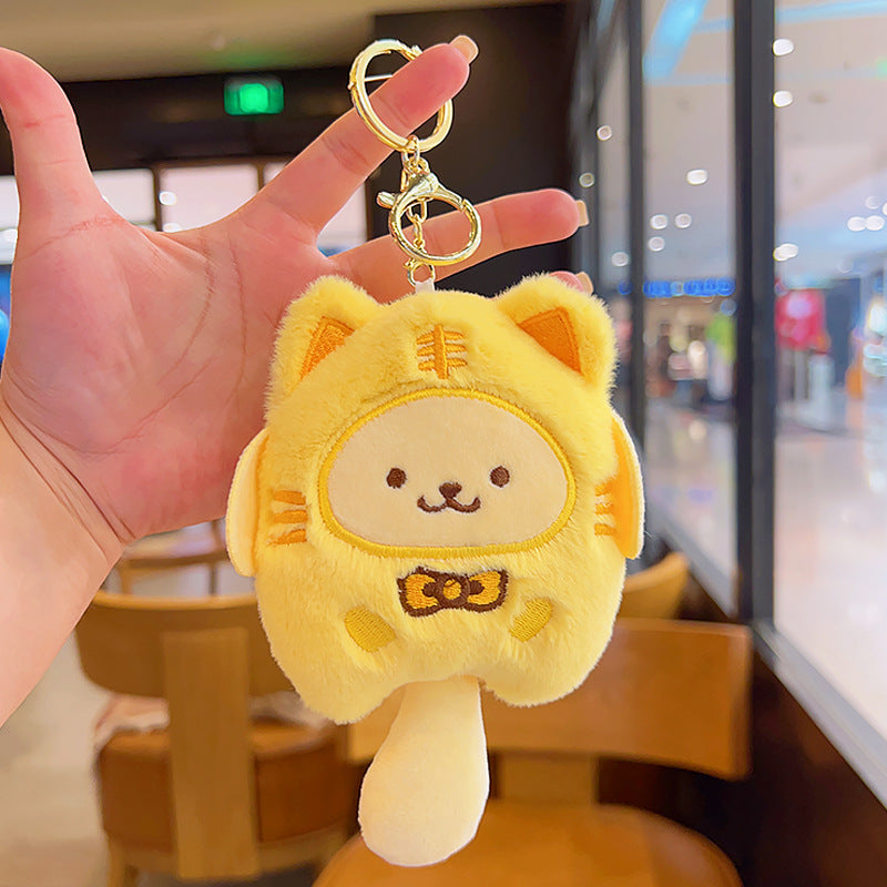 Cartoon Kuromi Plush Keychain Cute Schoolbag Pendant Keychain Pendant Boutique