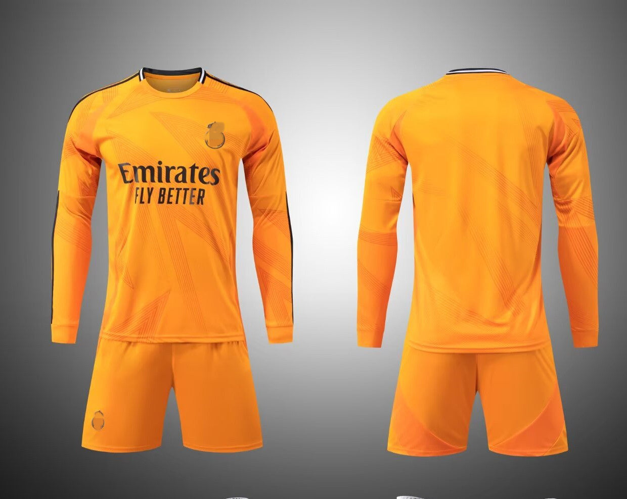 24-25 long-sleeved football uniform suit for boys and children, M and L, training uniform jersey, size 22-2XL