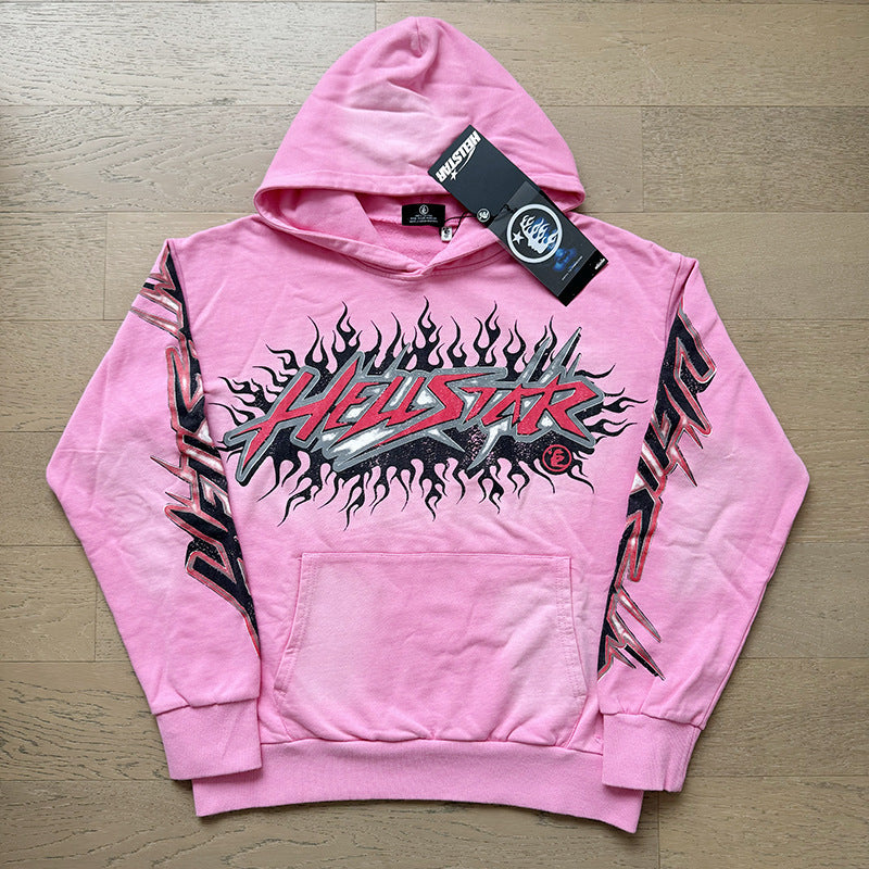 American fashion brand hooded loose men's hooded sweatshirt foreign trade street casual jacket women's hoodie suit