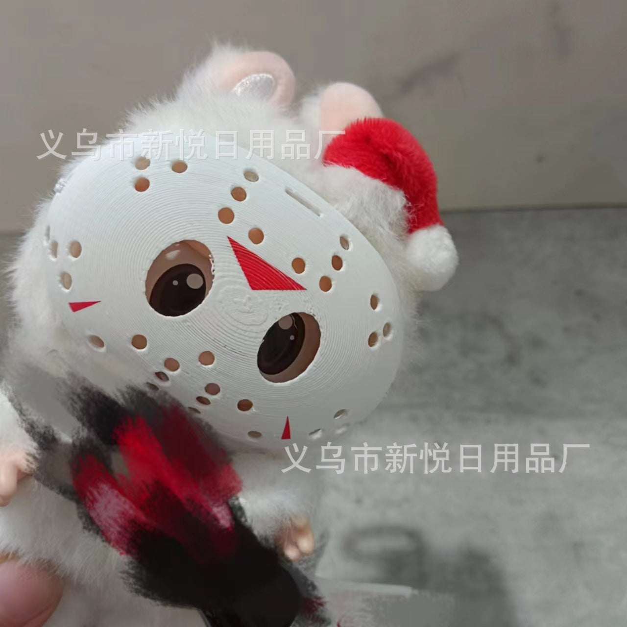 Labubu Mask Doll Funny Mask Labubu Jason Mask Labubu Glock Pistol Accessory