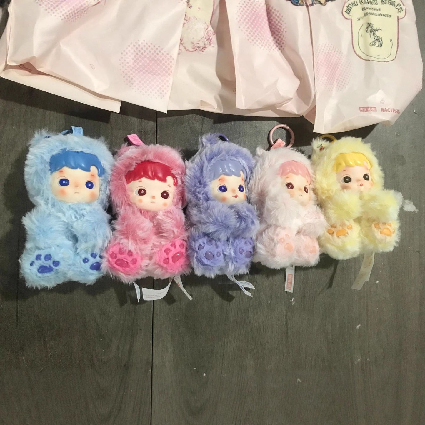 POPMART Gummy Bear Series Pop Mart HACIPUPU Vinyl Plush Pendant Blind Box Chinese Valentine's Day Gift