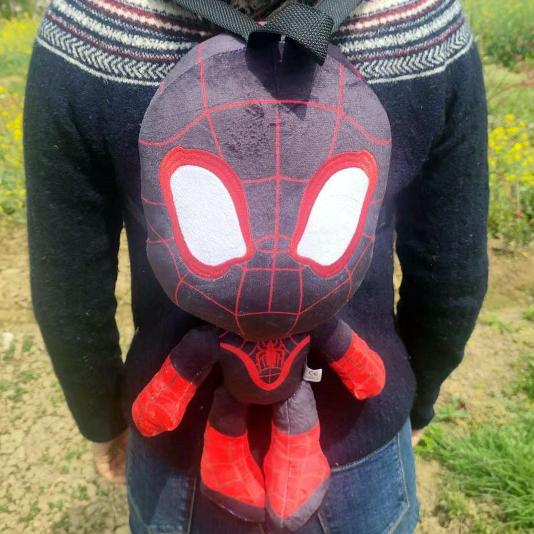 Avengers Spider-Man Backpack Anime Plush bags Kids Backpack