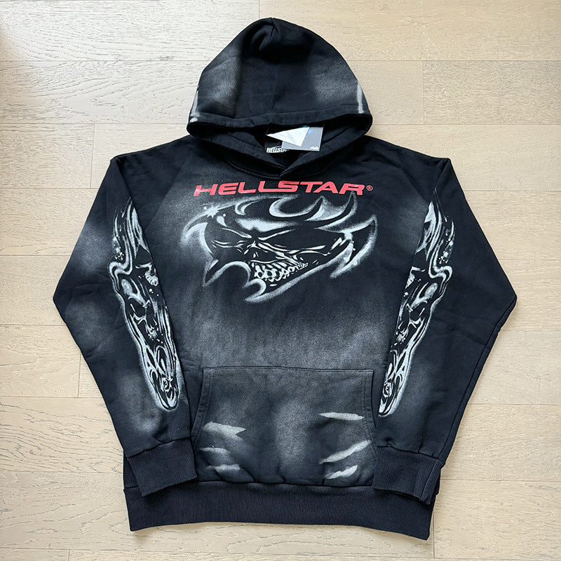 American fashion brand hooded loose men's hooded sweatshirt foreign trade street casual jacket women's hoodie suit