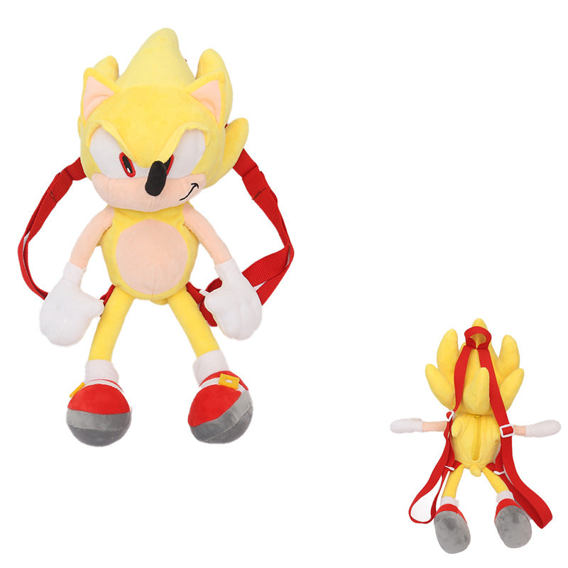 Hot Selling Sonic the Hedgehog Plush Backpack Plush bag