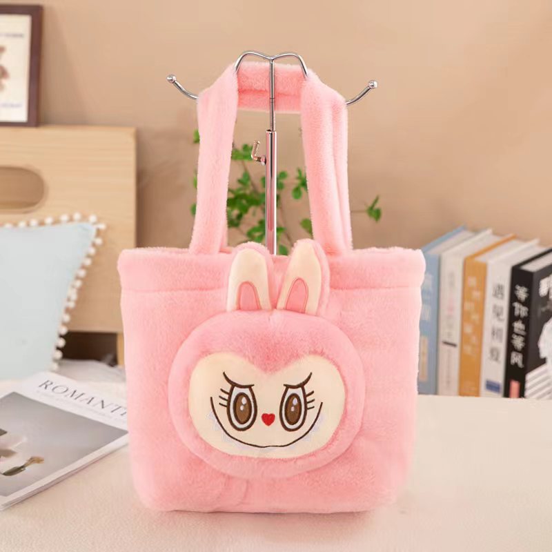 Labubu messenger bag labubu cartoon backpack coin purse children's female plush bag