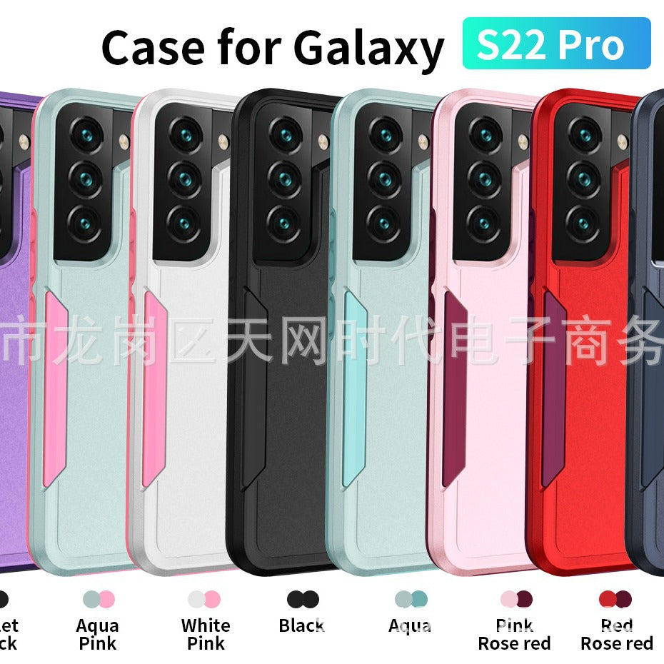 For Samsung S22 Ultra flat two-in-one anti-fall Phone Case For Samsung S21