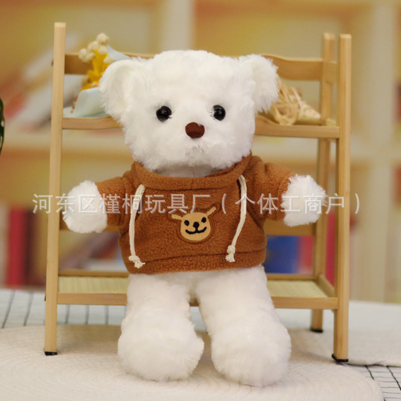 Teddy bear doll wholesale sweater plush toy pillow cloth doll wedding gift Valentine's Day gift
