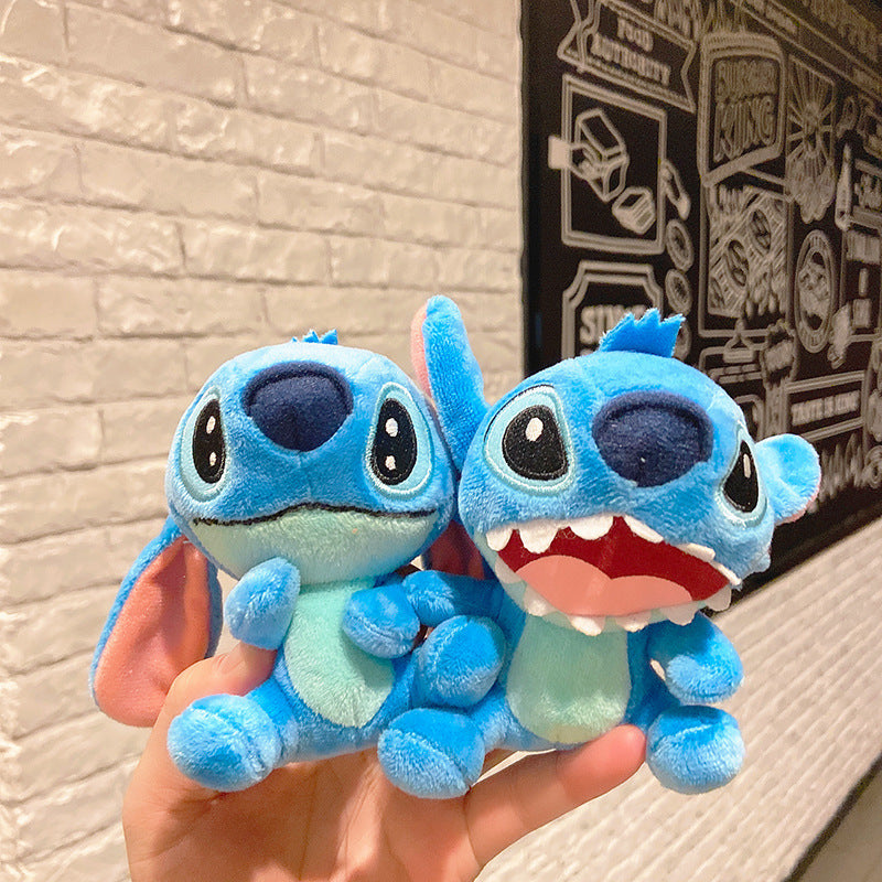 Cute Stitch Plush Keychain Doll Cartoon Schoolbag Pendant Small Gift Keychain Ornament
