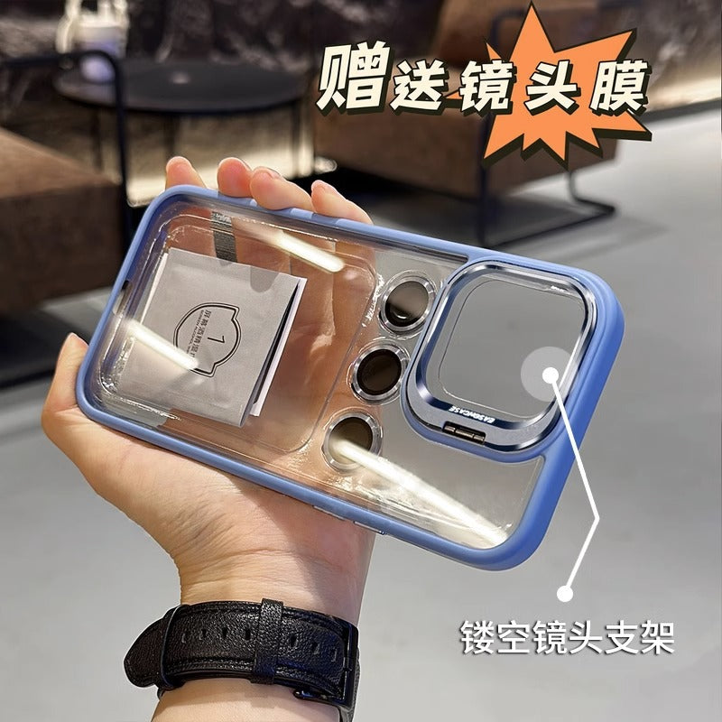 Lens cover bracket suitable for iPhone 12 series phone case transparent high-end iPhone 11 series phone cases