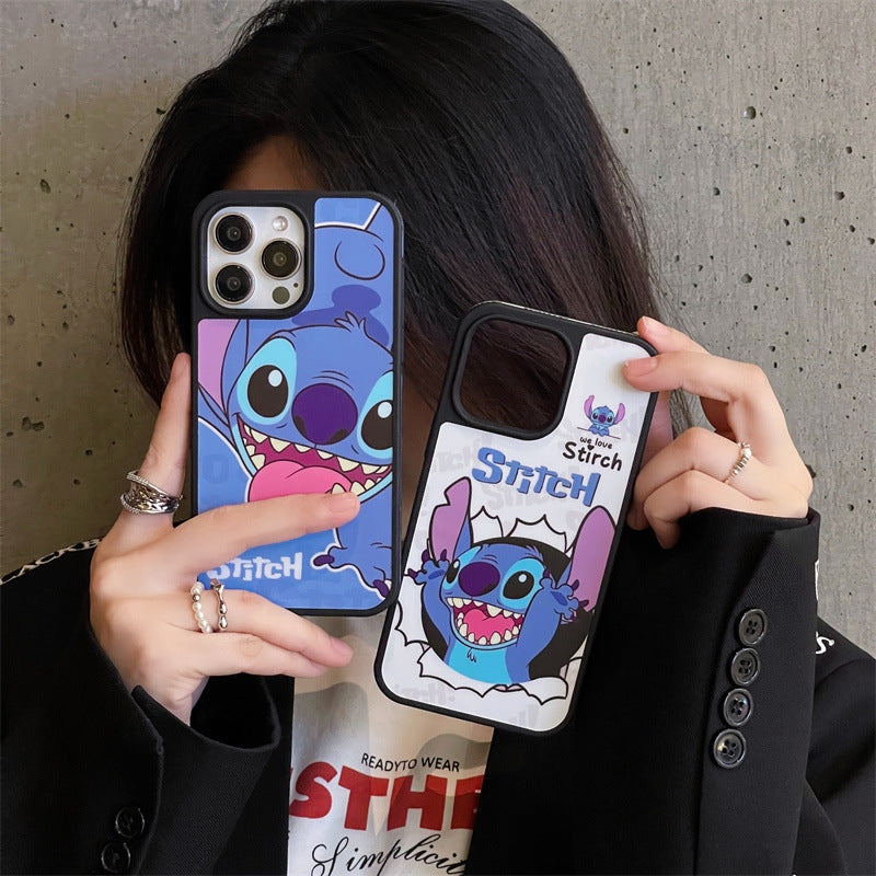 Cartoon Stitch phone case iPhone 16 Pro For Apple iPhone 12 four-side printing iPhone 13 all-inclusive