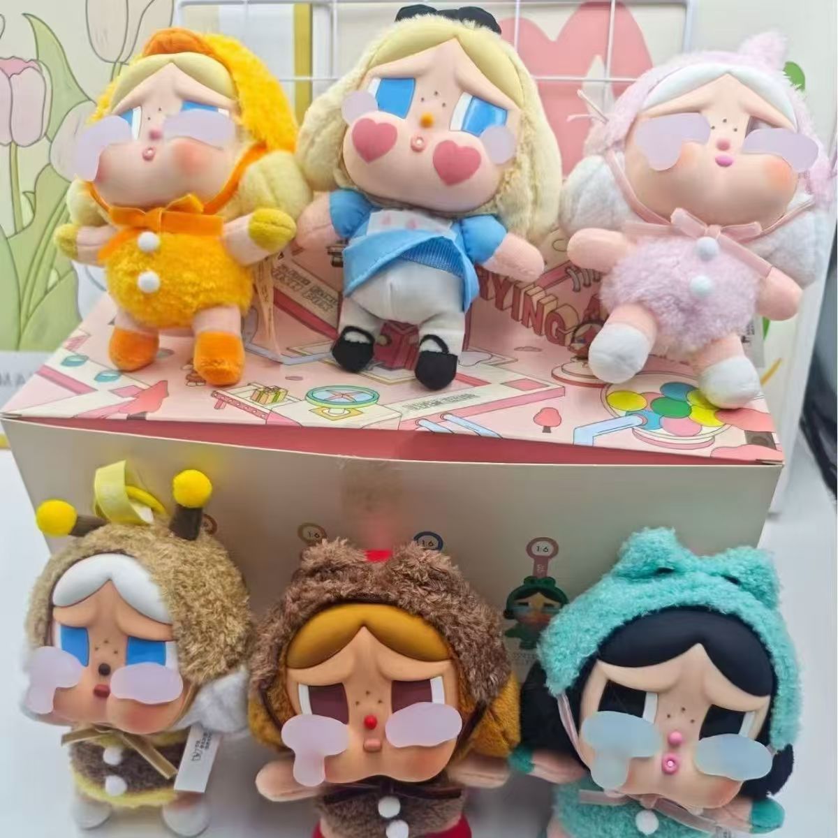 CRYBABY tears factory vinyl face plush doll blind box bubble mart cry blind box cry baby cry