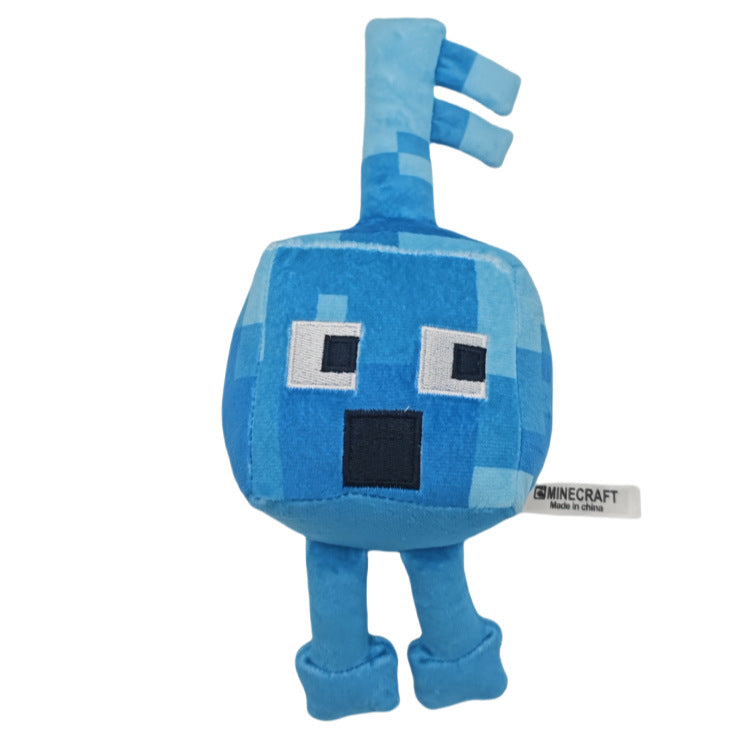 My world plush toys Ender Dragon Turtle Sitting Creeper Zombie Parrot Doll Dolphin Salamander Doll