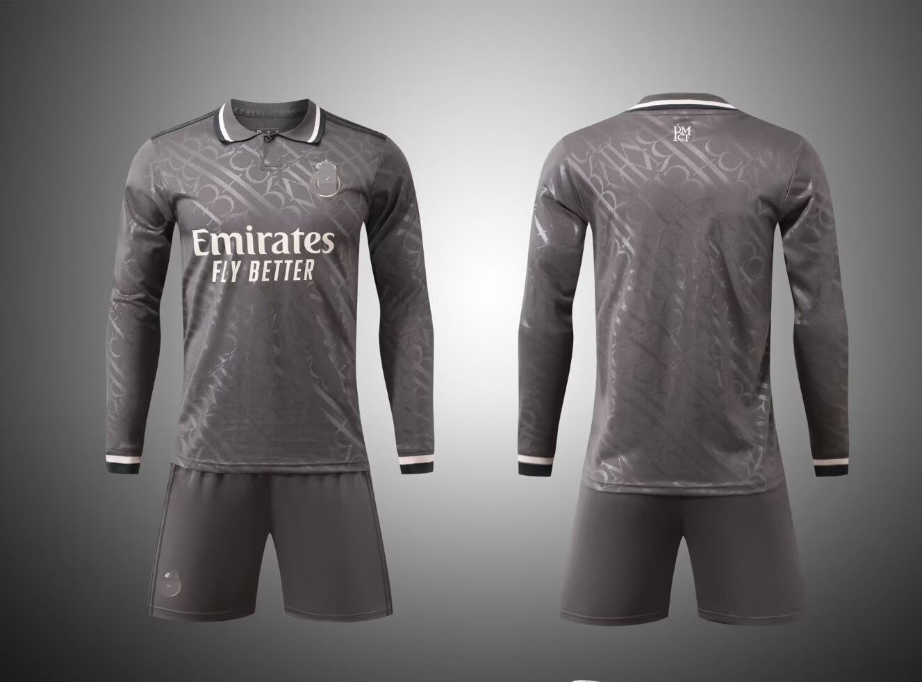 24-25 long-sleeved football uniform suit for boys and children, M and L, training uniform jersey, size 22-2XL