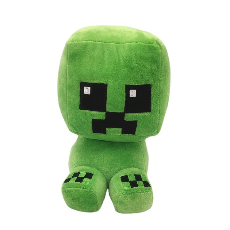 My world plush toys Ender Dragon Turtle Sitting Creeper Zombie Parrot Doll Dolphin Salamander Doll