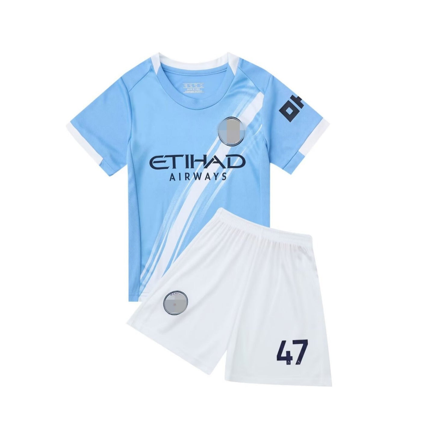 25-26 Manchester C home No. 47 club football uniform children's team uniform jersey size 14-30