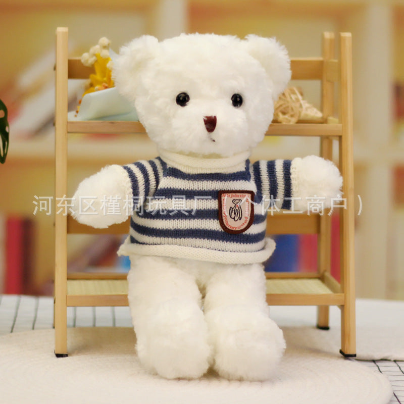 Teddy bear doll wholesale sweater plush toy pillow cloth doll wedding gift Valentine's Day gift