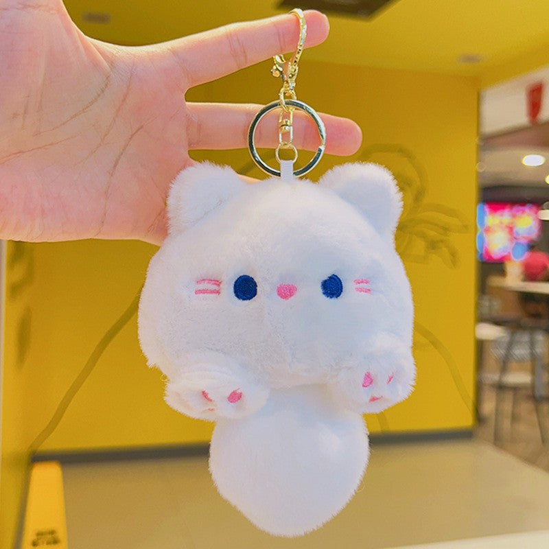 Cartoon Kuromi Plush Keychain Cute Schoolbag Pendant Keychain Pendant Boutique
