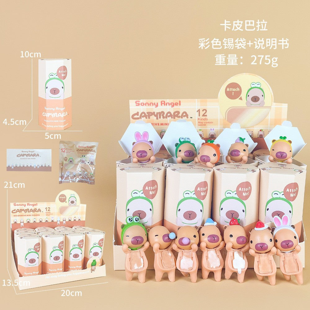 Sonny Angel Figure Car Phone Sticker Cheek Support Blind Box Set Decorations