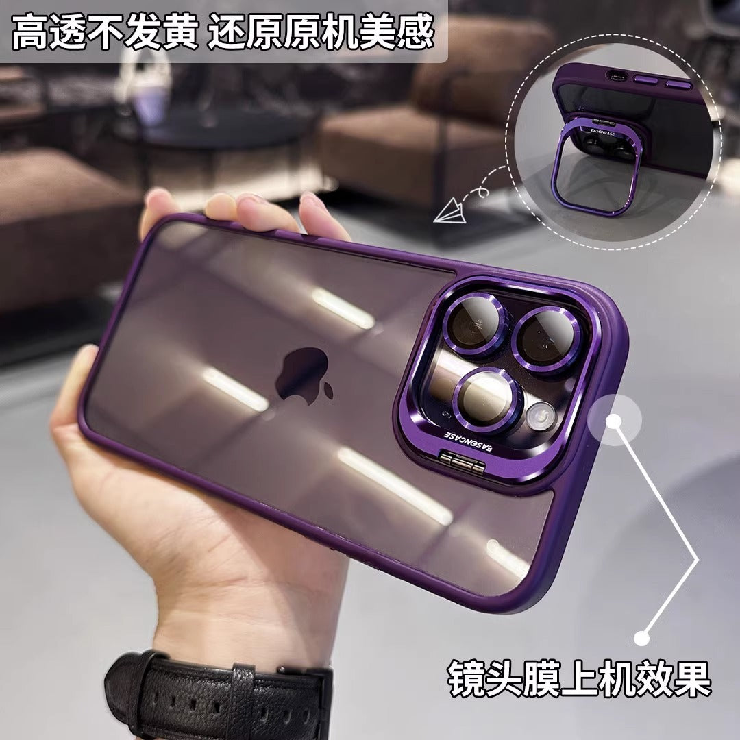 Lens cover bracket suitable for iPhone14 series phone case transparent high-end iPhone 13 series phone cases