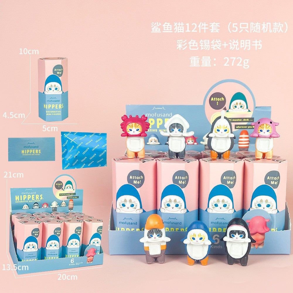 Sonny Angel Figure Car Phone Sticker Cheek Support Blind Box Set Decorations