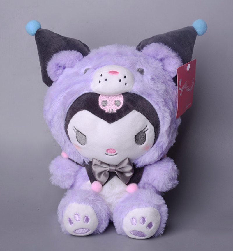 Newest Japanese Anime Tiger Series Melody Kuromi Cinnamoroll Pom Pom Purin KT 25cm Plush Toy