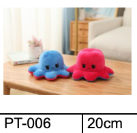 Reversible Octopus Plush toys 20cm
