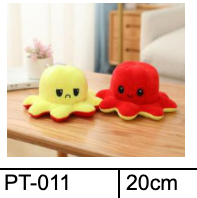 Reversible Octopus Plush toys 20cm
