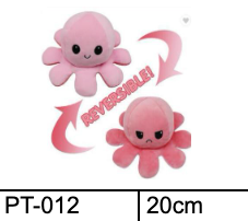 Reversible Octopus Plush toys 20cm