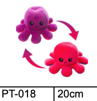 Reversible Octopus Plush toys 20cm